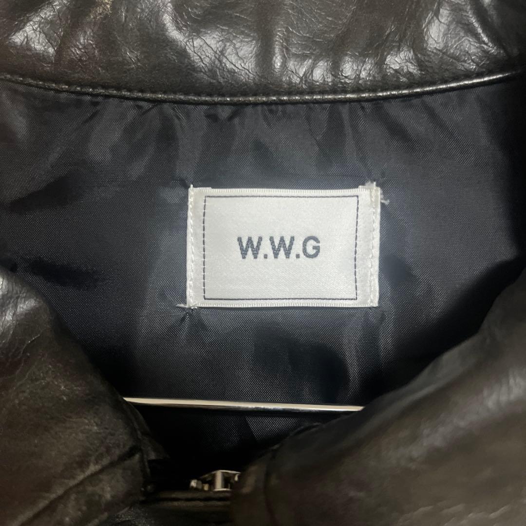 jentlouis 似 W.W.G Black レザージャケット 短丈