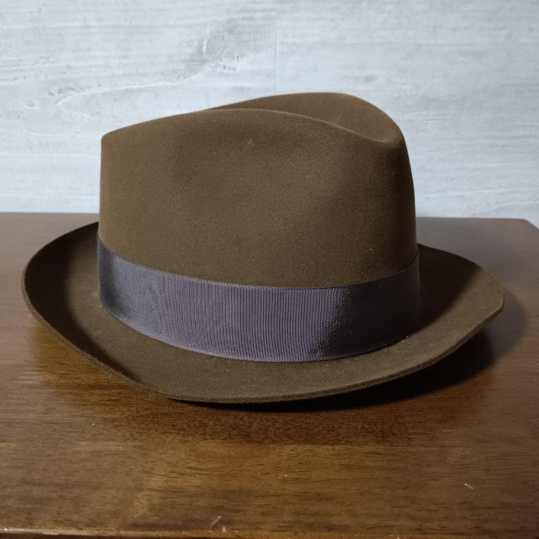 KNOX　 ノックス　 中折れ帽 　ハット 　高級フエルト　ブラウン　メンズ