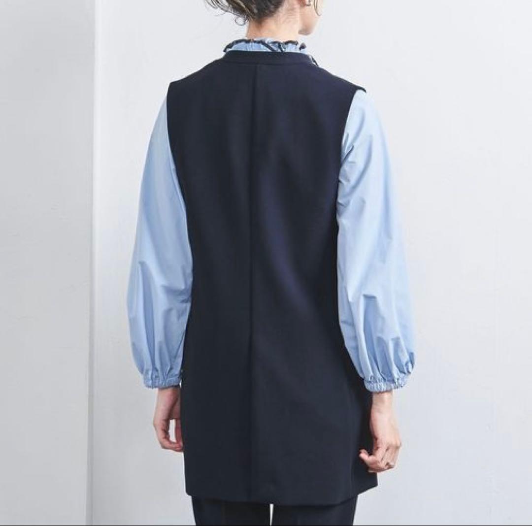 【美品】ユナイテッドアローズ ダブルクロス ベスト ジレ 近年モデル 定価約3万