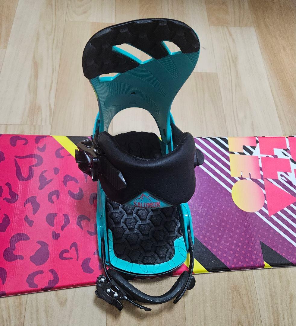 SALOMON ビンディングSサイズ STELLALEO スノボ板147cm