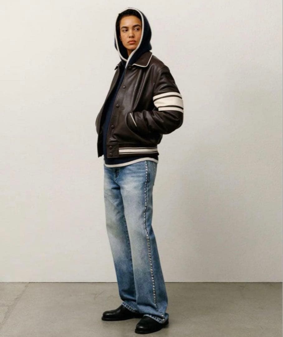 m*o様 Stussy × WALES BONNER LEATHER スタジャン