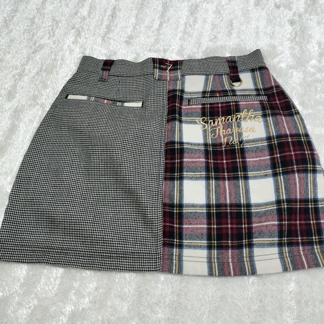 3点セットゴルフウェアSAMANTHA THAVASAモックネックポロスカート