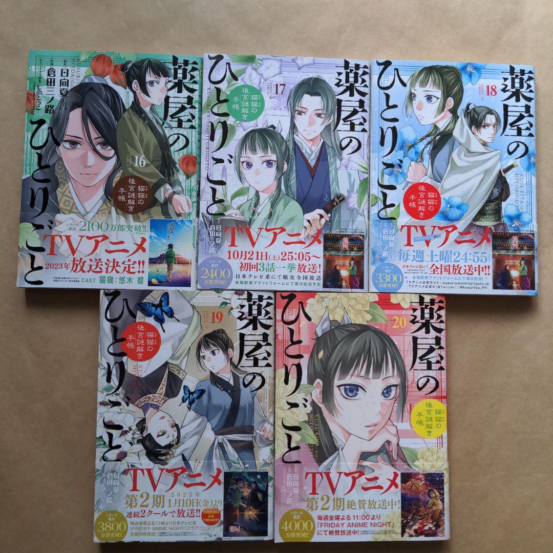 薬屋のひとりごと～猫猫の後宮謎解き手帳～1巻〜20巻セット