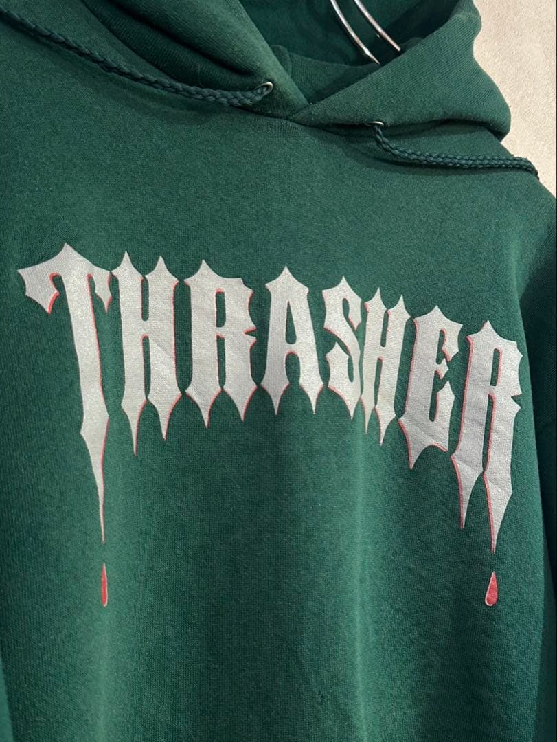レア THRASHER 90s スウェット フーディー Hanes USA製