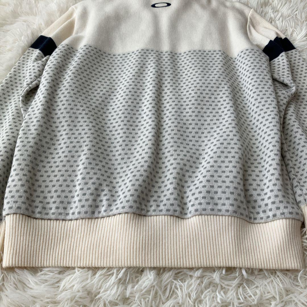 極美品✨オークリー キルティング リブニット セーター ジャケット L ゴルフ