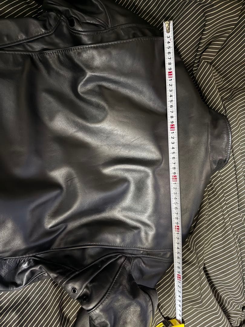 USA製 Schott 革 シングルライダースジャケット ブラックサイズ36