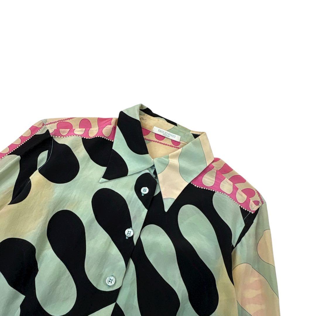 【イタリア製】EMILIO PUCCI 長袖シャツ スカート 総柄 Free
