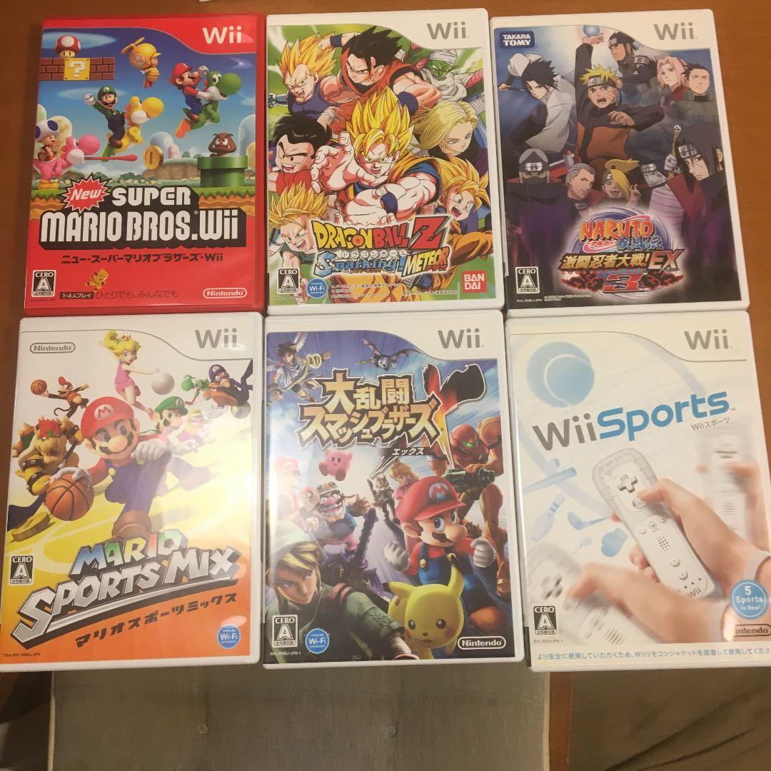 Nintendo Wii 本体 ＋ソフト6個