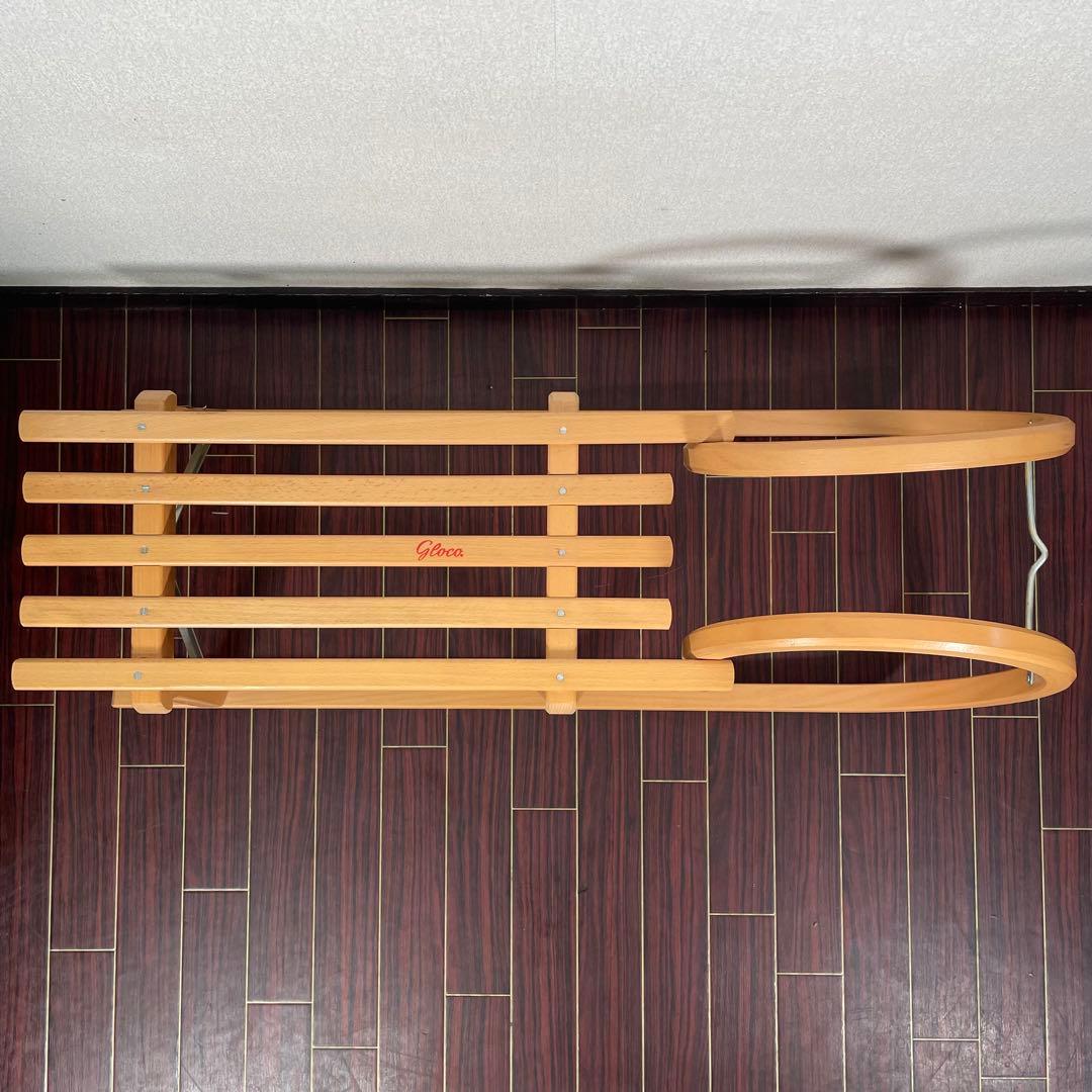 レア ドイツ製 Gloco 木製 ソリ 天然木 ブナ材 曲木 ディスプレイ