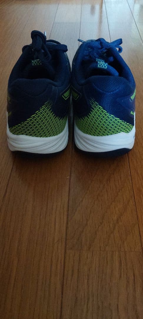 ASICS バドミントンシューズ ネイビー/ライム　26.5