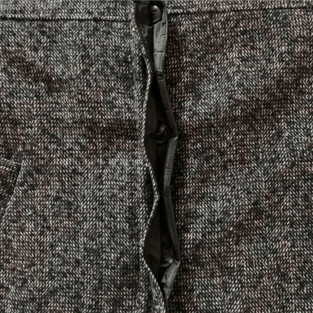 新品タグ付き【sakippe× hellam】レザーカラー中綿オーバージャケット