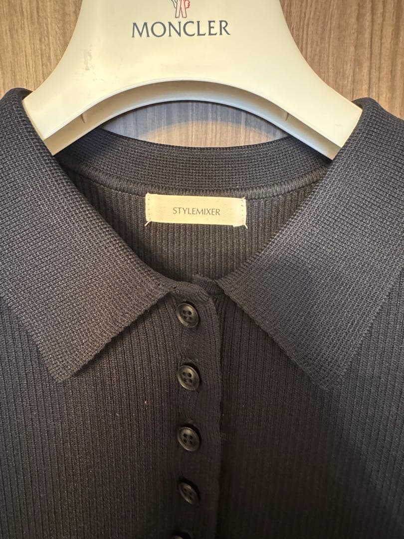 フォルムポロニットワンピース