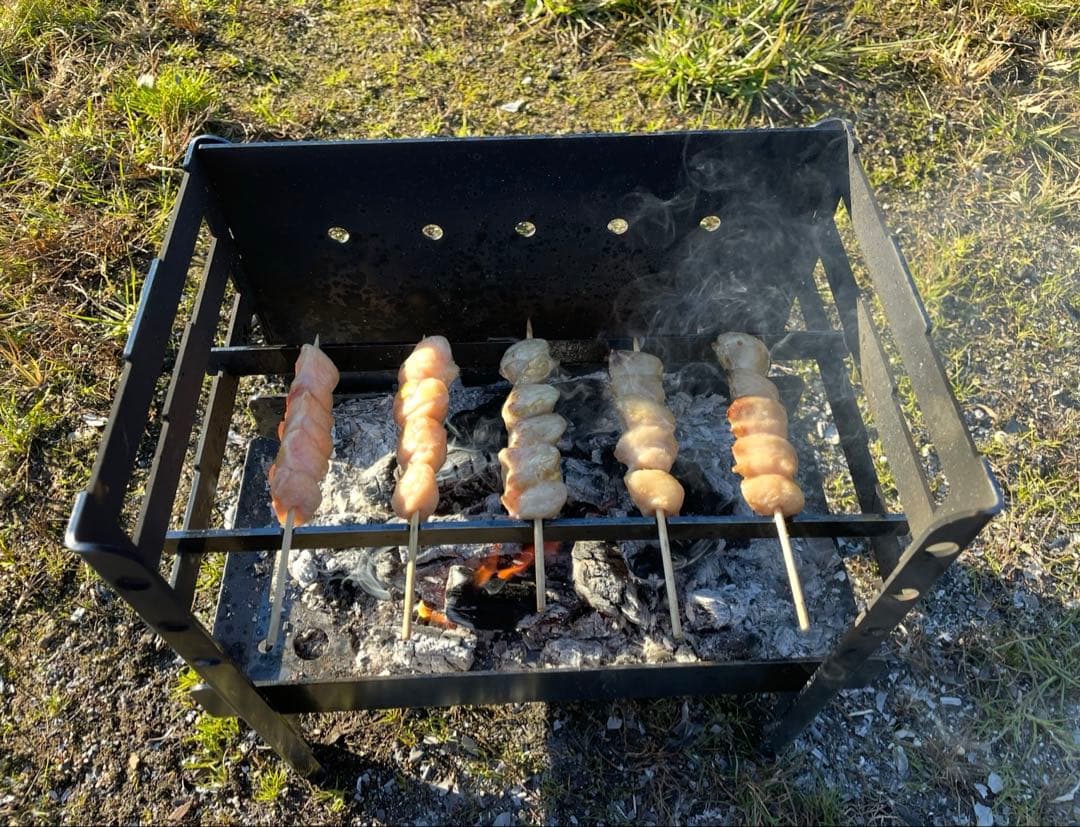 M.O.L 焚き火台 M＋グリル台＋ロストル＋串台付きセット 日本製