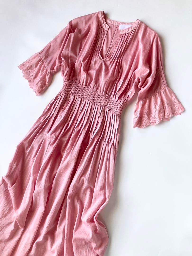 mame kurogouchi シフォン 刺繍 ワンピース ドレス マメ