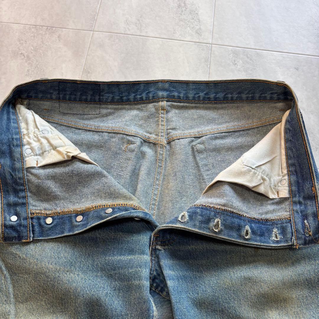 【USA製】リーバイス501 36×30 ナイロンフットボタン 赤文字 デニム