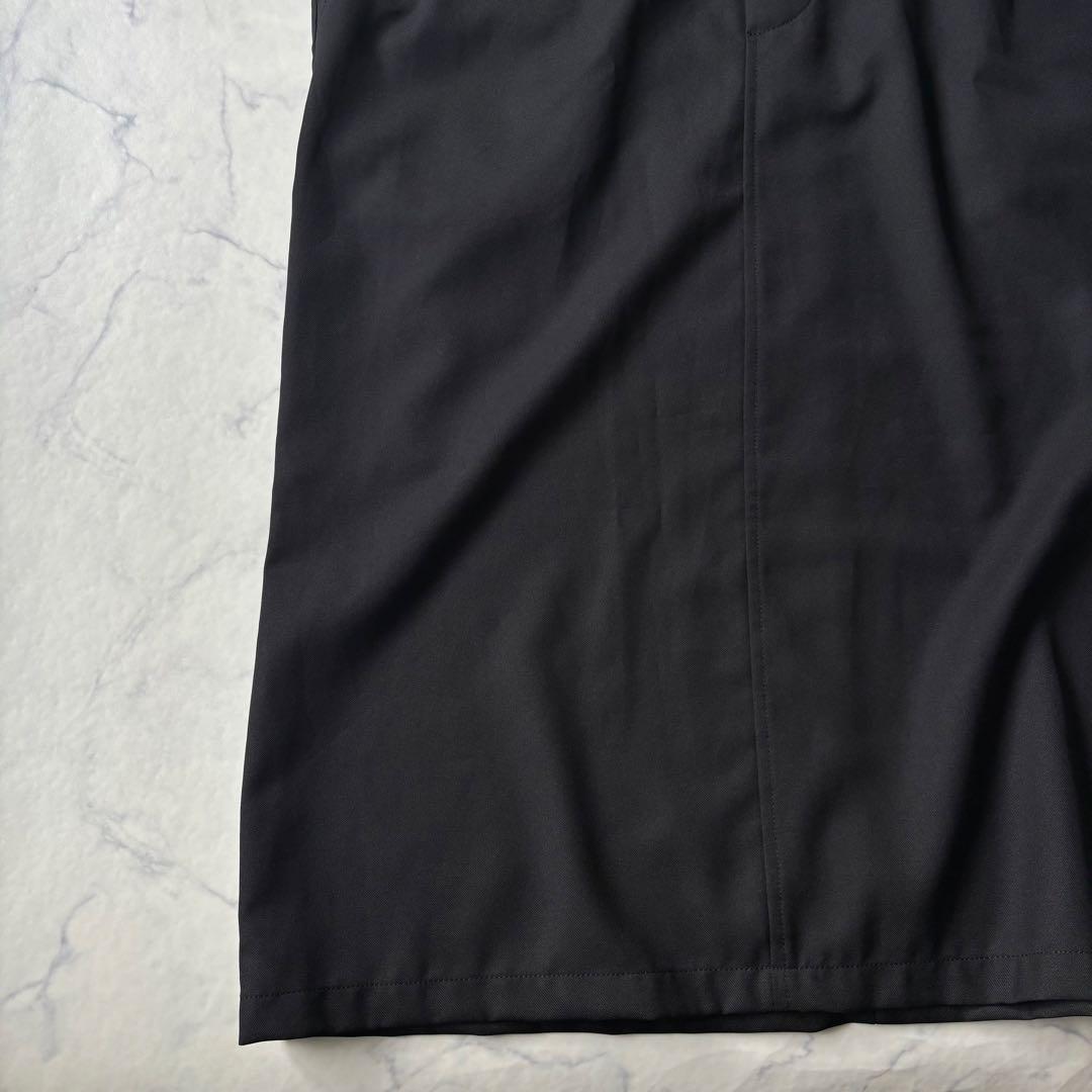 美品　mizuiro ind ペインターライクワンピース ブラック ◆7181