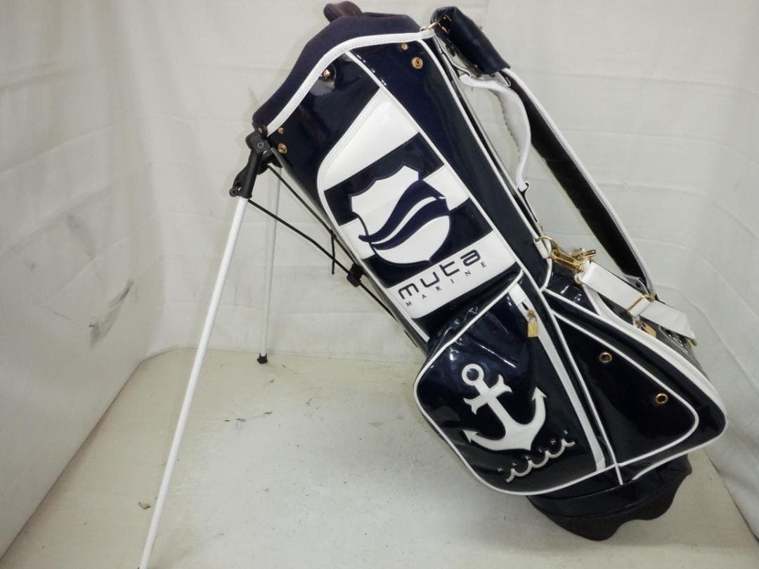 希少★muta MARINE★ムータ マリン★３点式★エナメル★スタンド(NV)