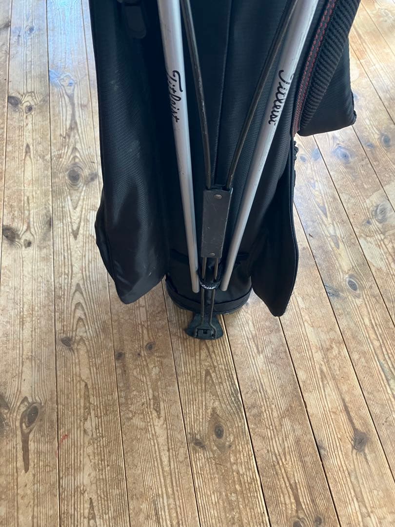 Titleist スタンドバッグ 黒/白/赤