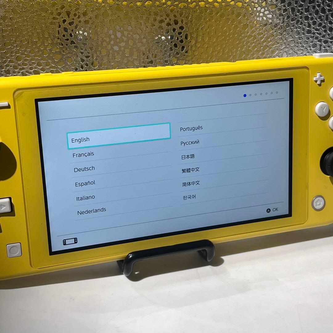 【液晶美品】Switch Lite スイッチライトイエロー 本体 動作品