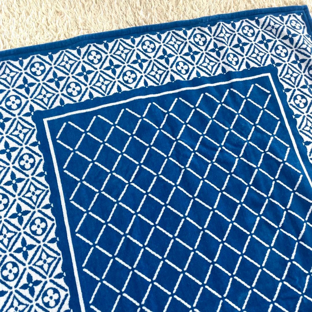 【未使用 保管品】 ルイヴィトン モノグラム フラワータイル 大判 タオル 箱付