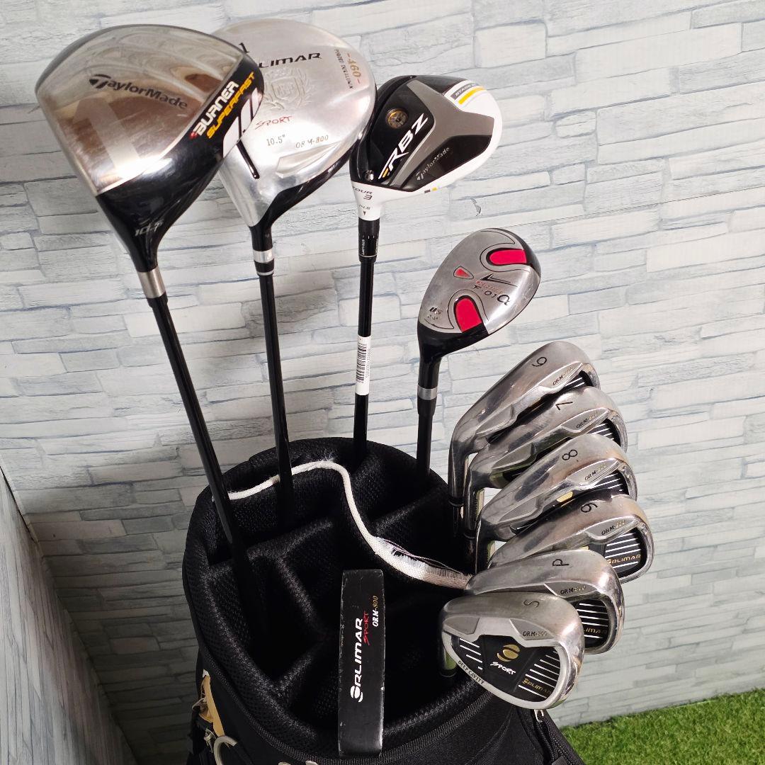 左 レフティ テーラーメイド × オリマー ゴルフクラブ メンズ セット