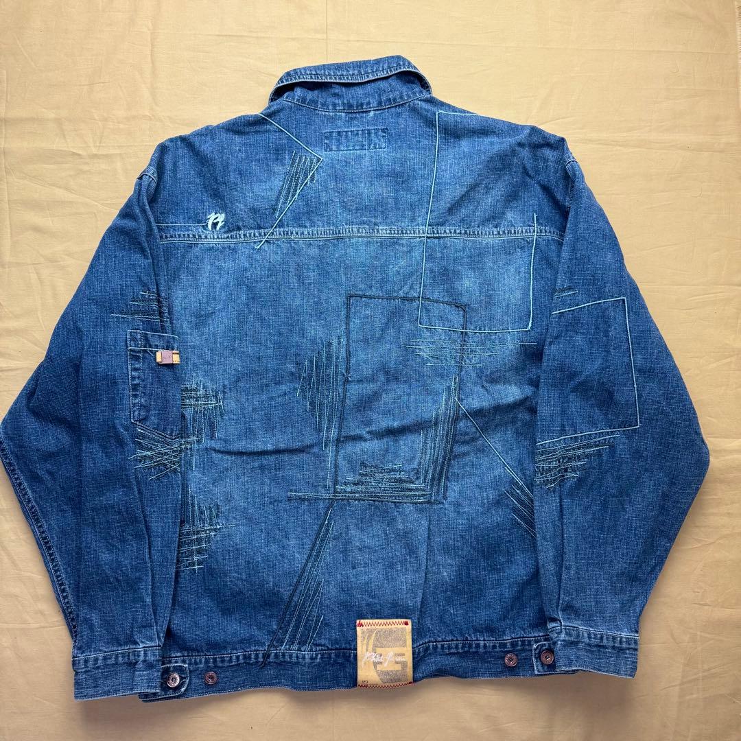 美品　PHAT FARM カバーオール　ファットファーム　デニムジャケット　L