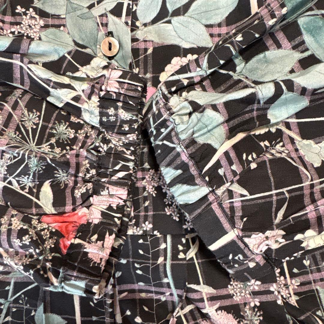 お値下げ　J. Sloane 花柄長袖ロングワンピース　リバティ　美品