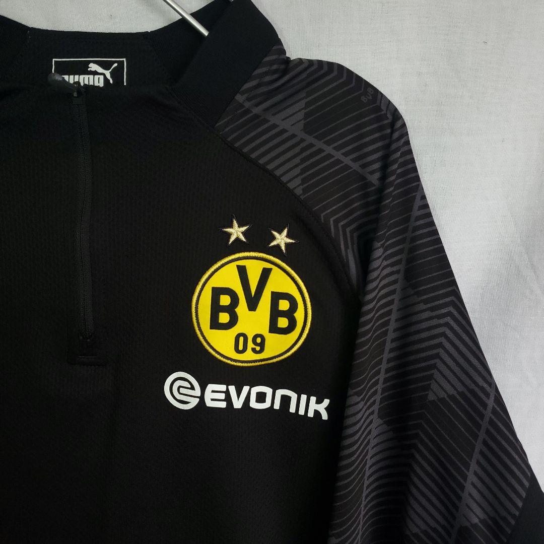 プーマ BVB ボルシア ドルトムント 長袖 トレーニングウェア シャツ 黒