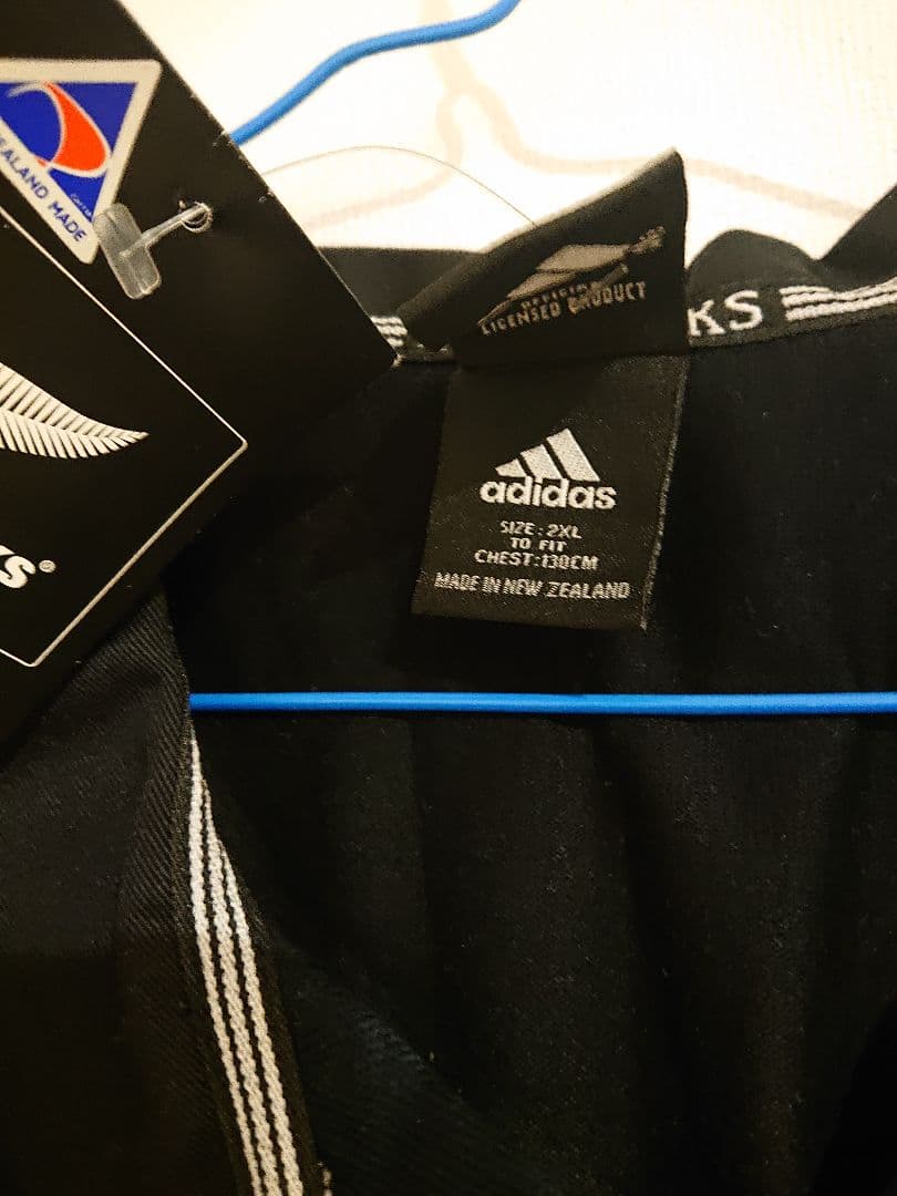 y2k【新品・未使用】ALL BLACKS 半袖ラガーシャツ ブラック