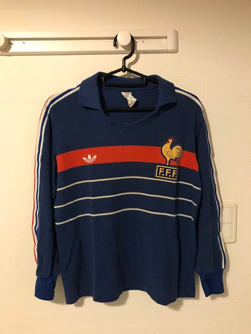 フランス代表　1982 ホーム　長袖　ユニフォーム　ビンテージ　プラティニ