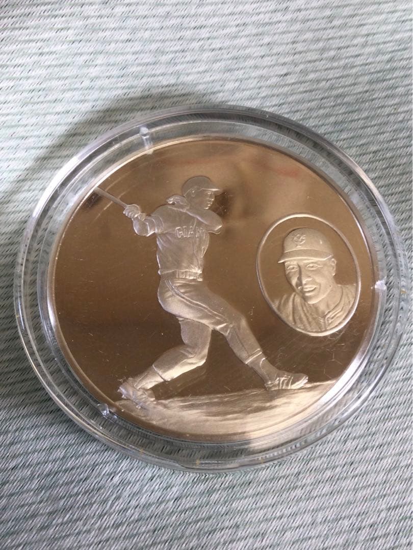 王 貞治 ホームラン通算800号　公式記念メダル 銀製プルーフ品質 1978年