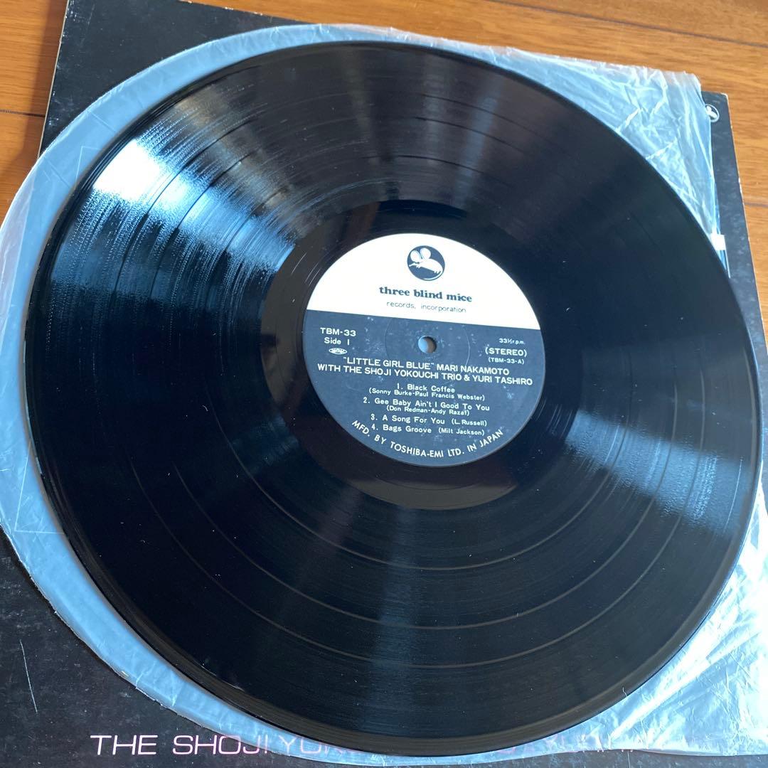 中本マリ 横内章次 Little Girl Blue LP 希少サイン入TBM
