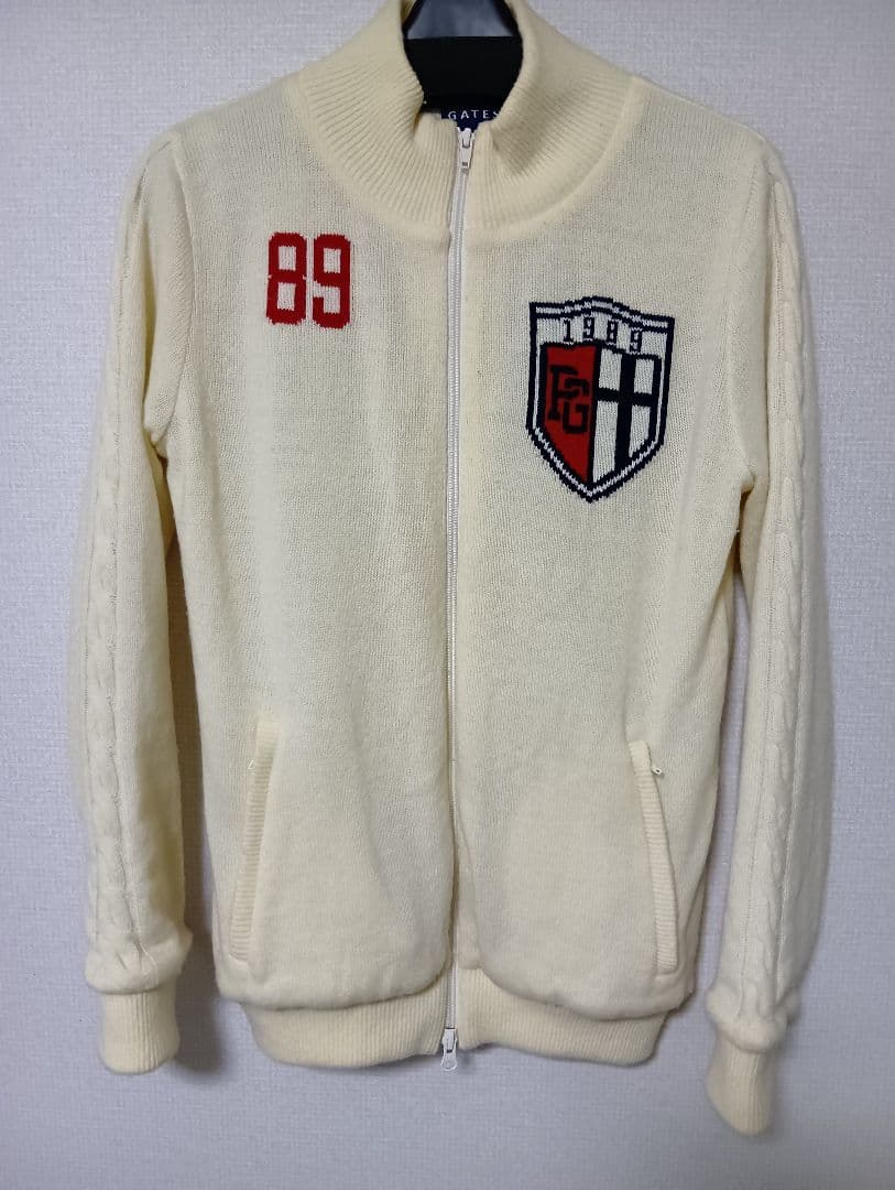 PEARLY GATES ゴルフ用セーター クリーム色 サイズ1【Mサイズ】