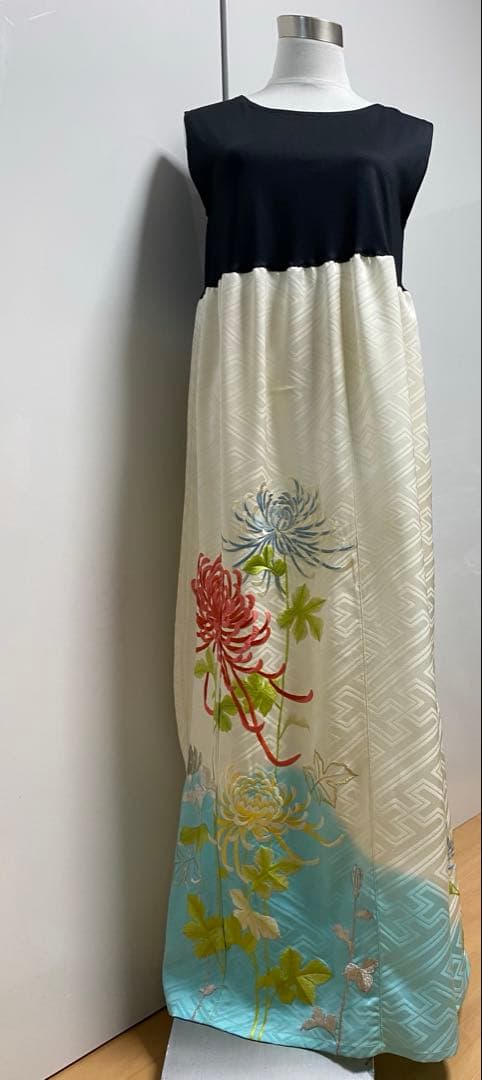 2245&2246 『 Monmo様　確認用』着物リメイク　振袖ワンピース　 S