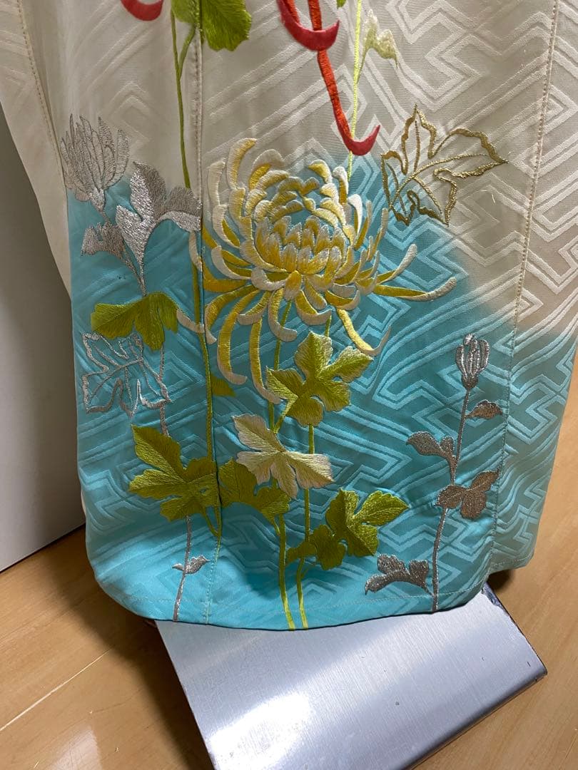 2245&2246 『 Monmo様　確認用』着物リメイク　振袖ワンピース　 S