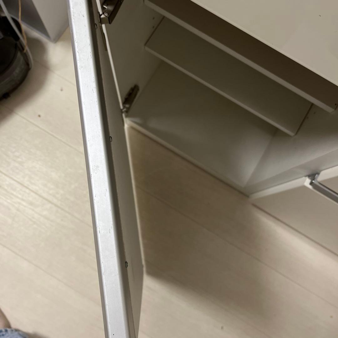 食器棚 ニトリ　キッチンカウンター(キュリー2 120CT WH)