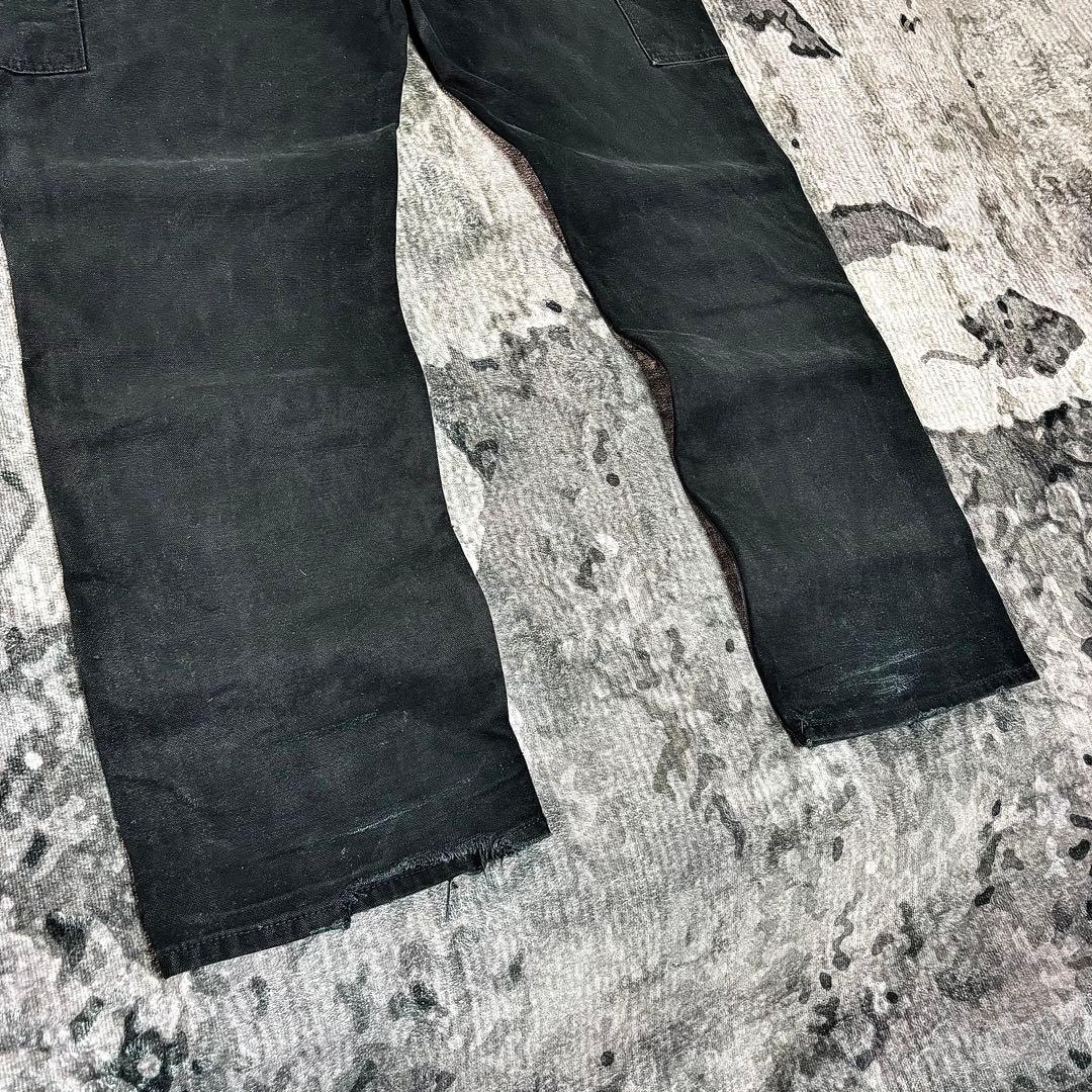 Carhartt ダブルニー ビックシルエット ブラック 極上フェード 一点物