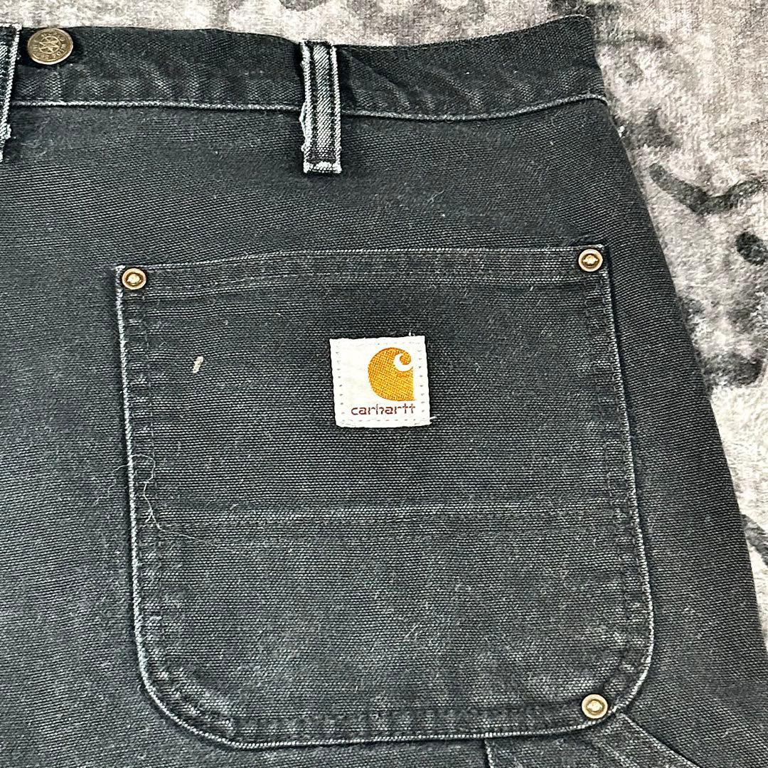 Carhartt ダブルニー ビックシルエット ブラック 極上フェード 一点物