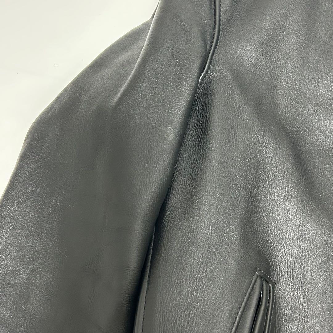 美品✨ schott 641 シングルライダースジャケット ボアインナー付 38