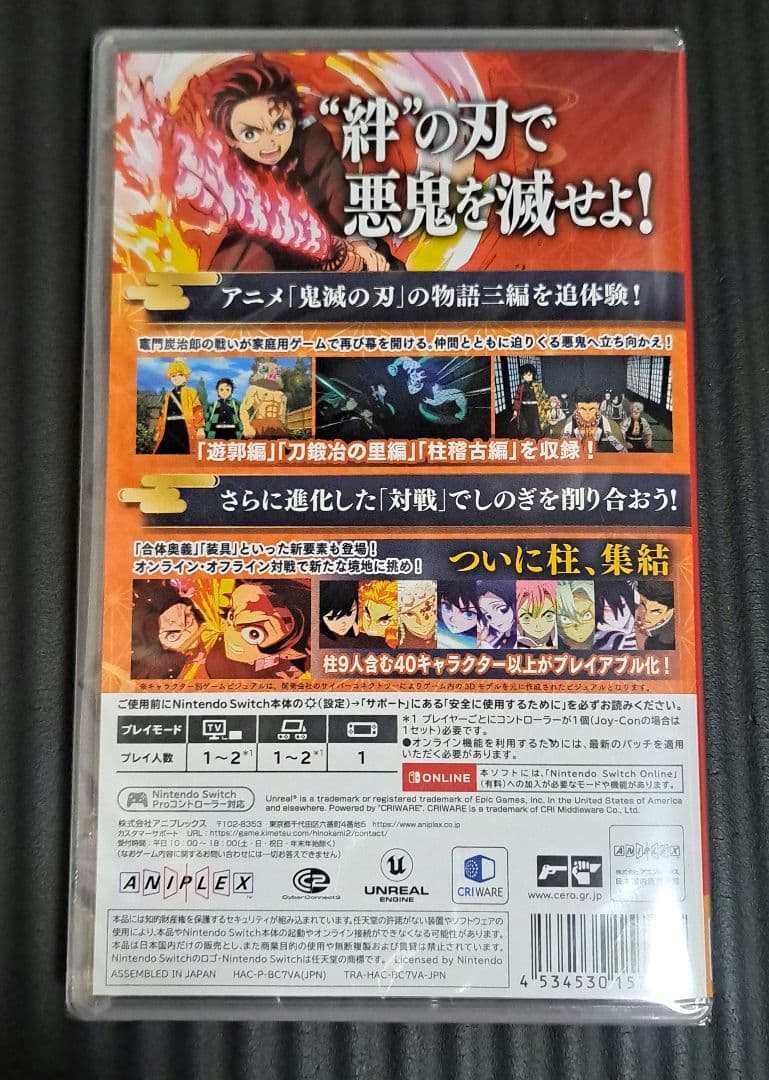 Switch 鬼滅の刃 ヒノカミ血風譚2 シュリンク付き