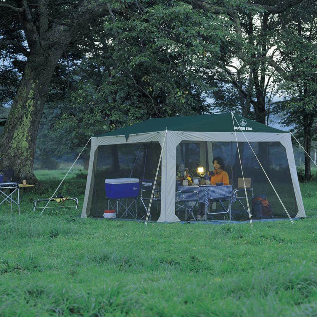 CAPTAIN STAG　新品　4-5人用　メッシュ タープ　テントセット