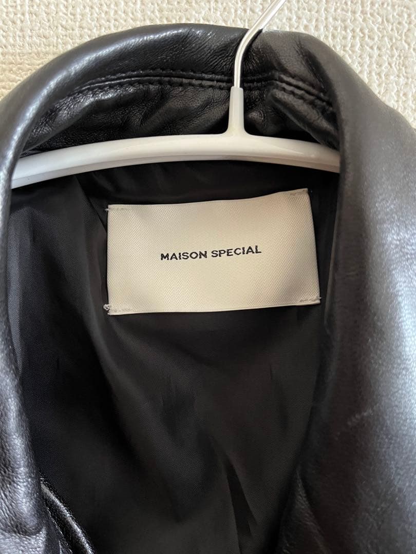 雪*ぎ様 メゾンスペシャル シープレザー ダブルライダースジャケット