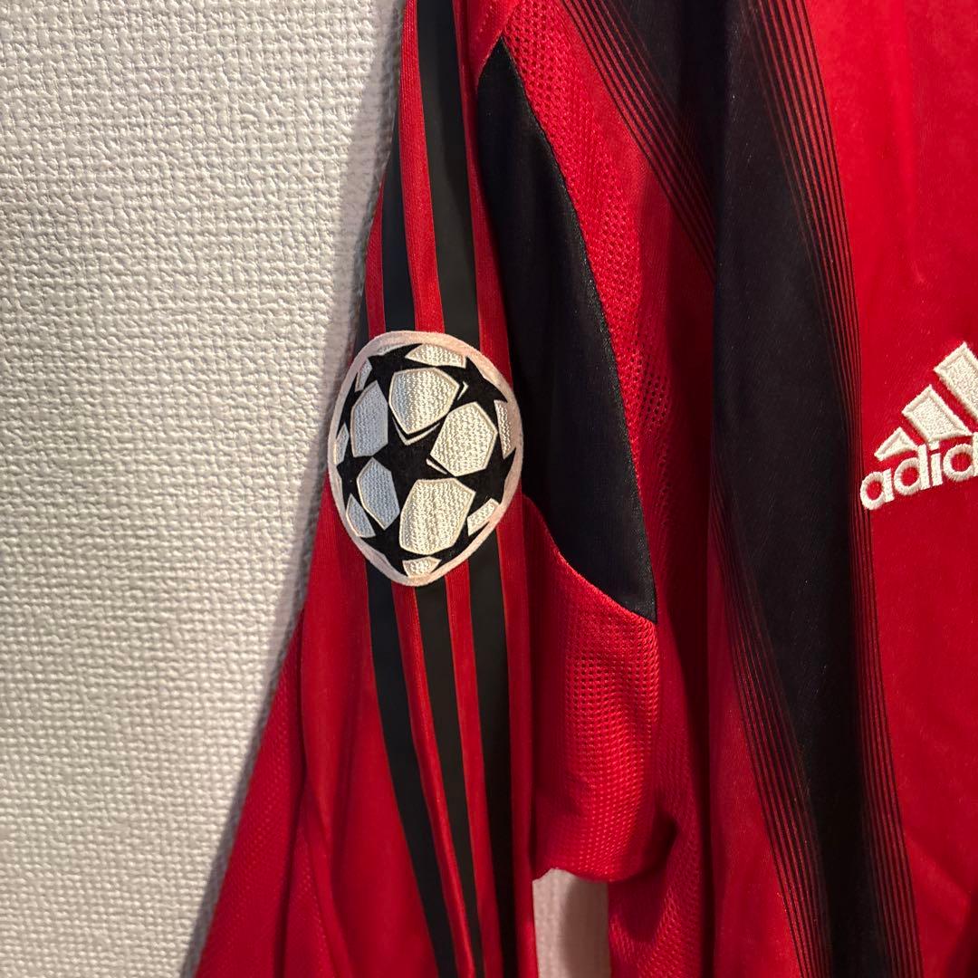 ACミラン ユニフォーム 04-05 長袖adidas シャツ 赤黒