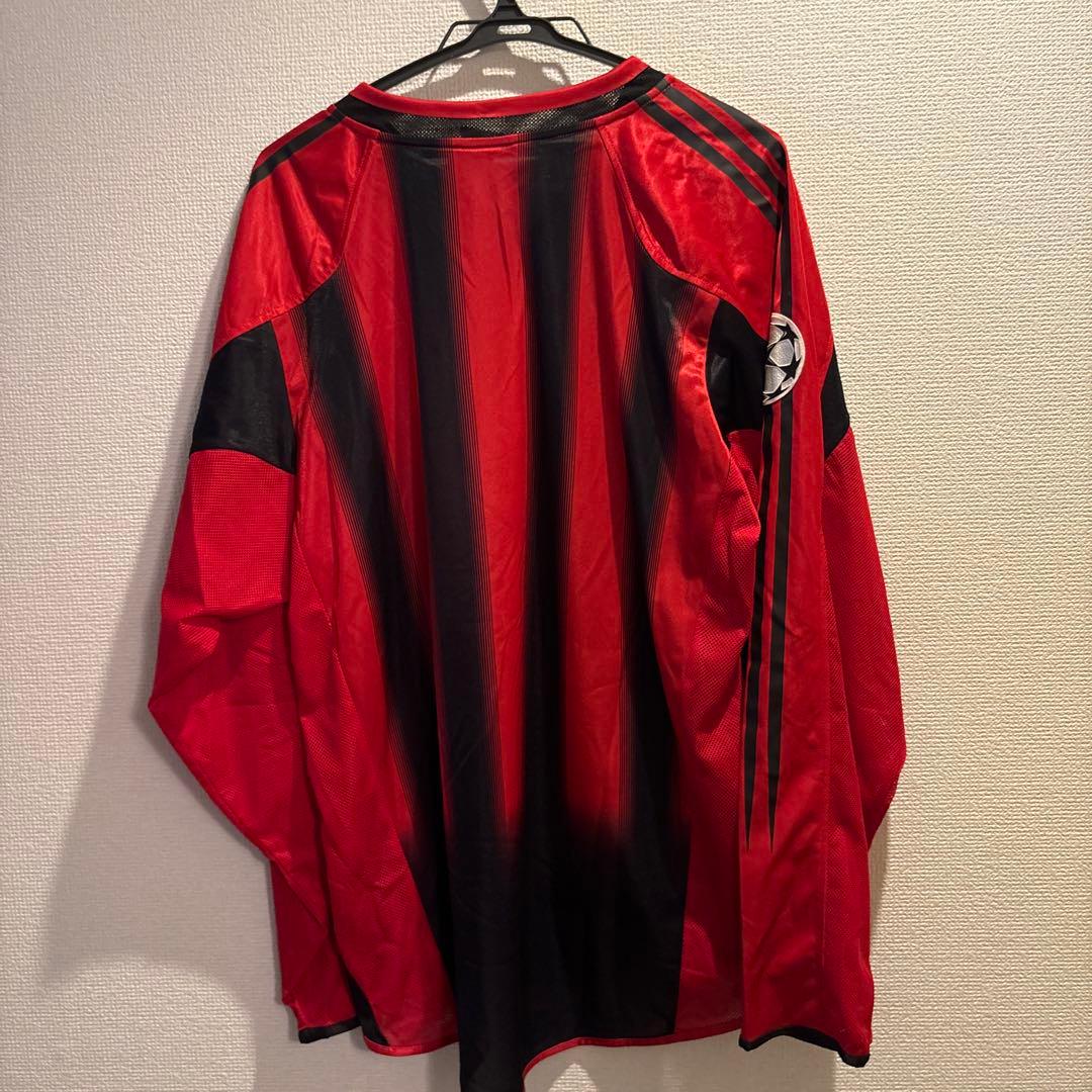 ACミラン ユニフォーム 04-05 長袖adidas シャツ 赤黒