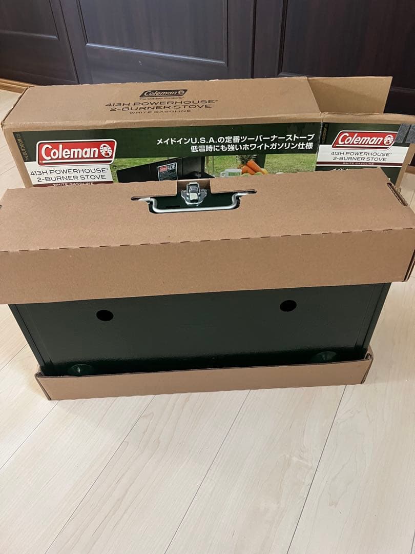 【美品・使用2回】コールマン 413H パワーハウス ツーバーナー 箱付き