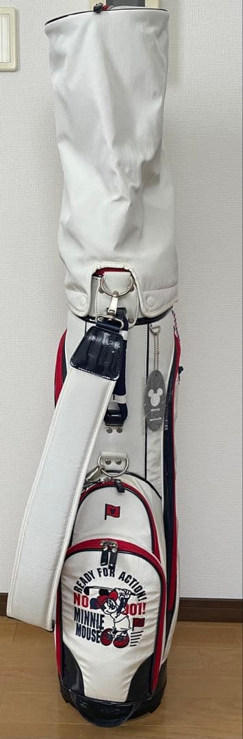 ミッキーマウス ゴルフバッグ ホワイト/レッド