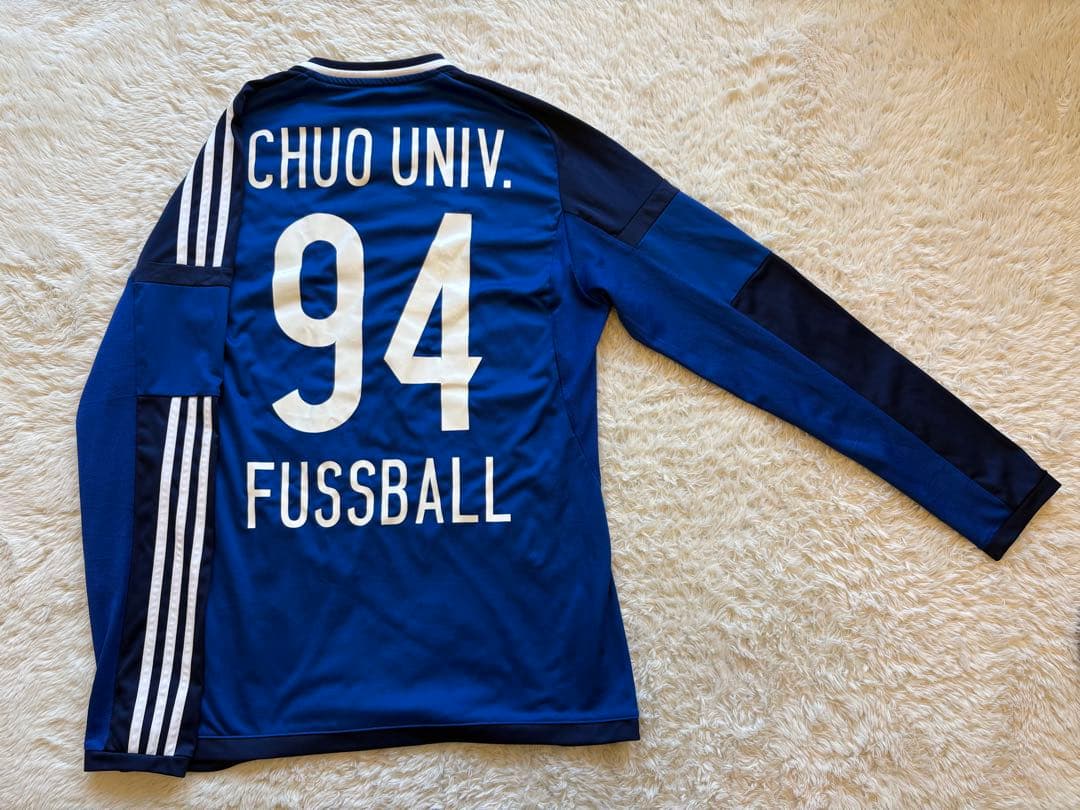 【adidas】中央大学 サッカー　ゲームシャツ上下一式