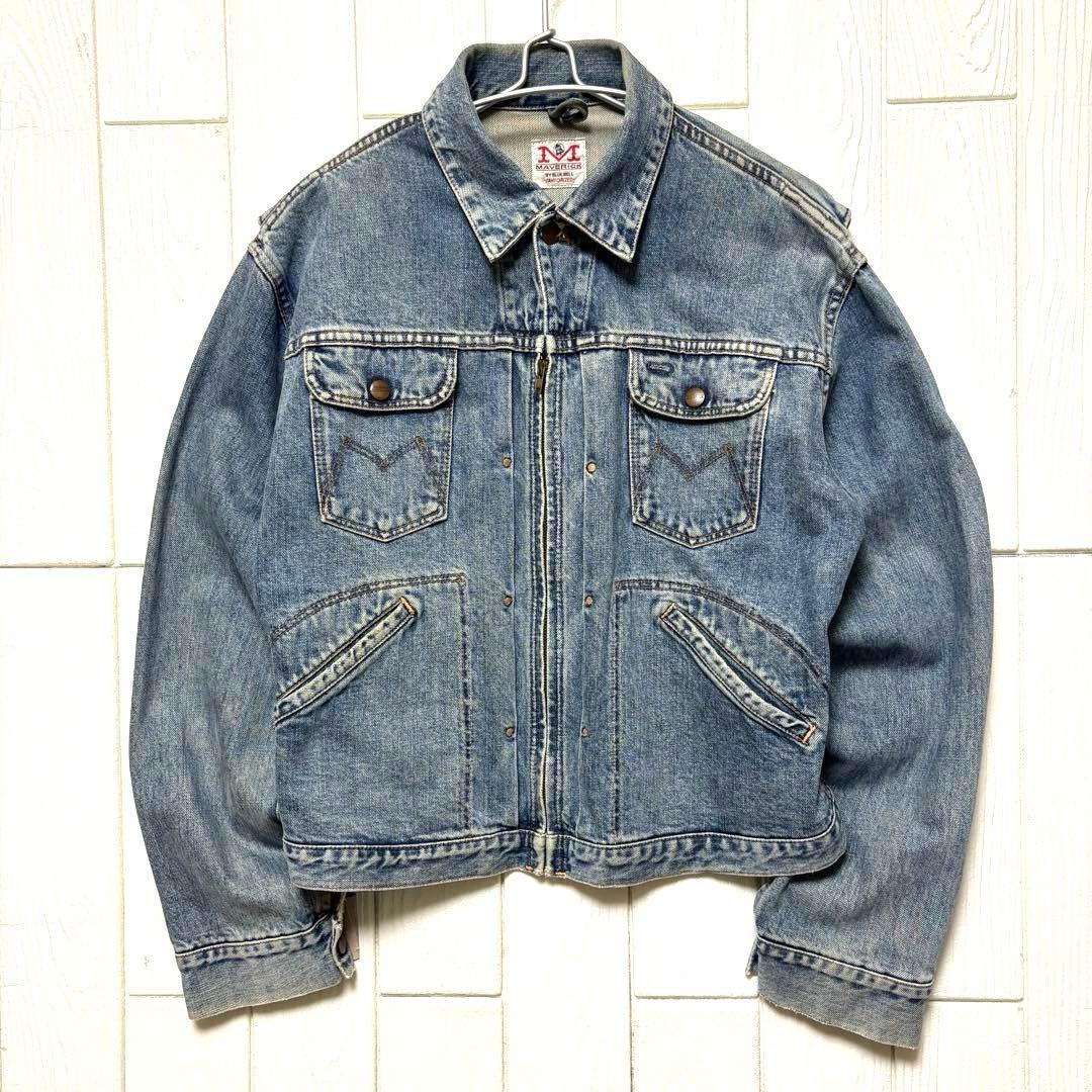 90s MAVERICK 24MJZタイプ ジップアップ デニムジャケット L