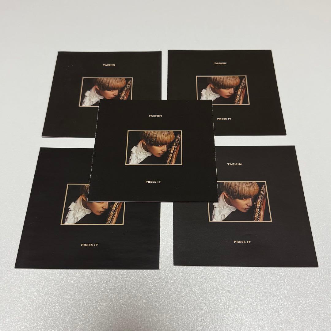 TAEMIN PRESS IT アルバムトレカ付き4点セット