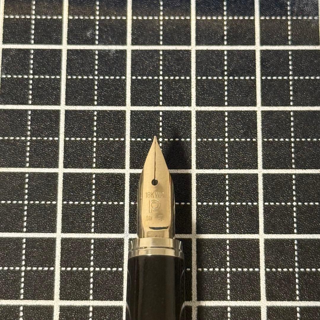 プラチナ 万年筆 リビエール 波と風 スターリングシルバー 18K-WG 細字